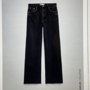 Zara THE 90’S FULL LENGTH in SONORA BLACK JEANS size 6